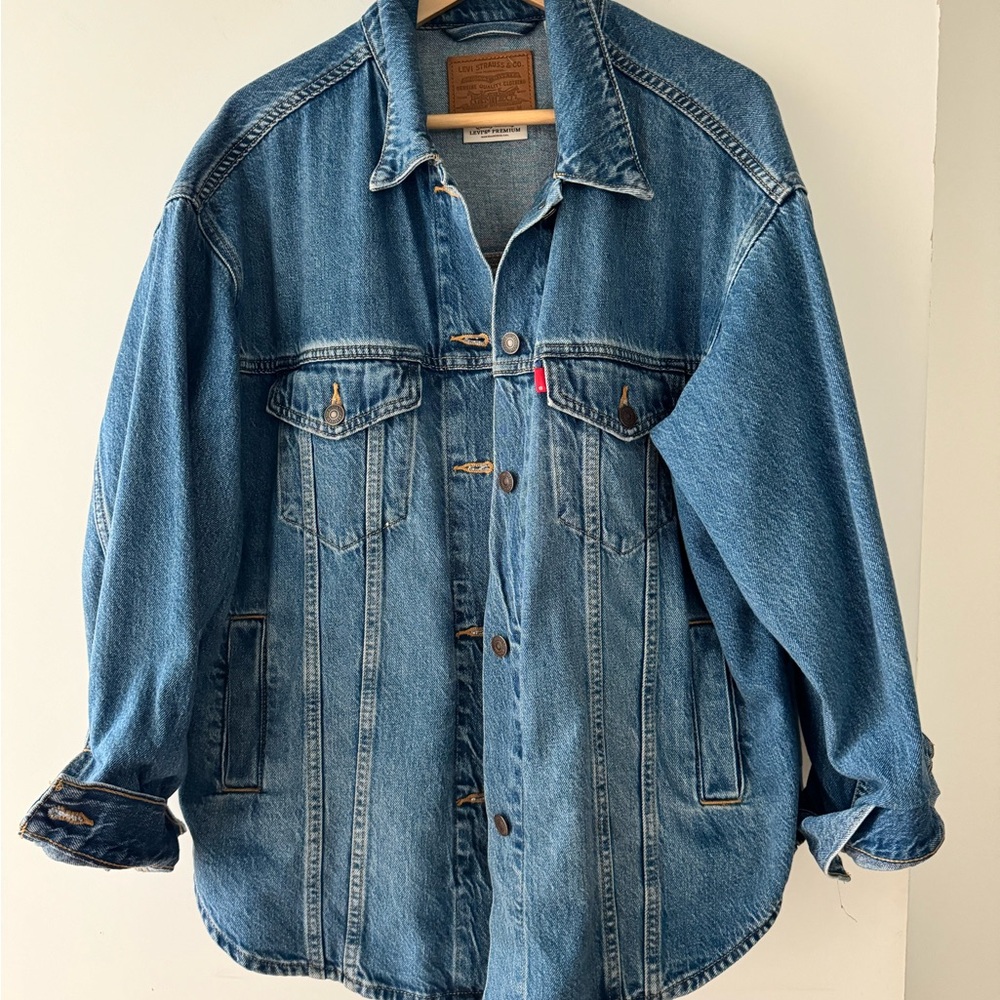 Denim shacket